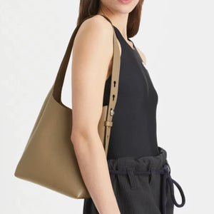 Tory Burch Small Romy Hobo Bag Wild Mushroom - Image 2