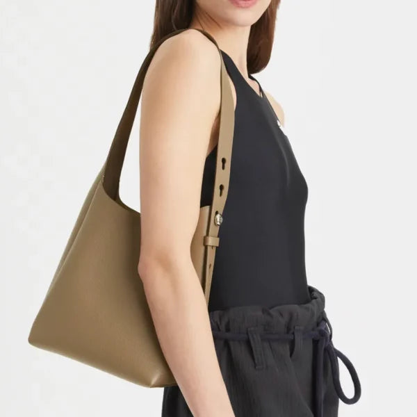 Tory Burch Small Romy Hobo Bag Wild Mushroom - Image 2