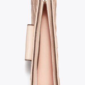 Tory Burch Mini Fleming Soft Chain Wallet Soft Pink - Image 3