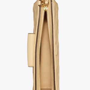 Tory Burch Mini Fleming Soft Chain Wallet Vanilla Soft Serve - Image 3