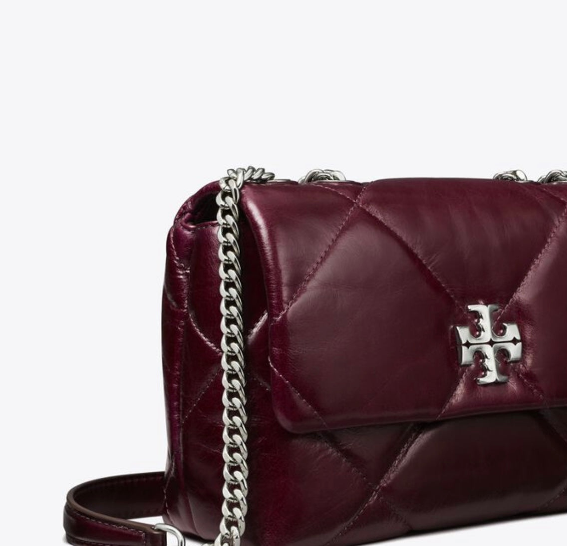 Small Kira Diamond Quilt Distressed Shoulder Bag
