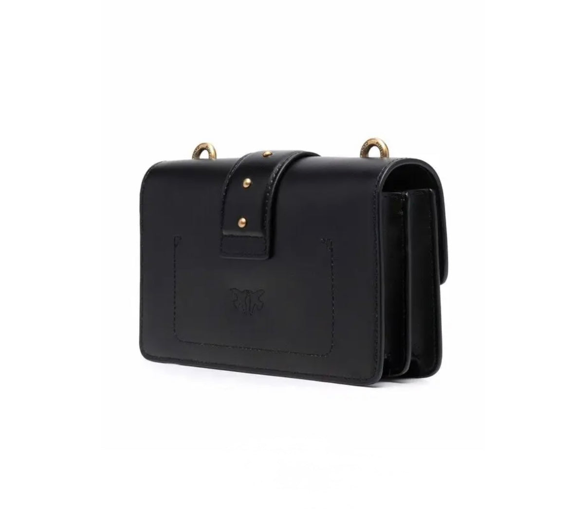 Pinko Love Mini Jewels bag in black leather