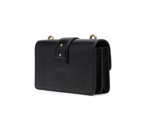 Pinko Love Mini Jewels bag in black leather
