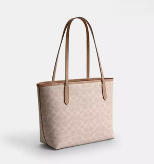 Coach Medium City Tote Bag in Signature Canvas