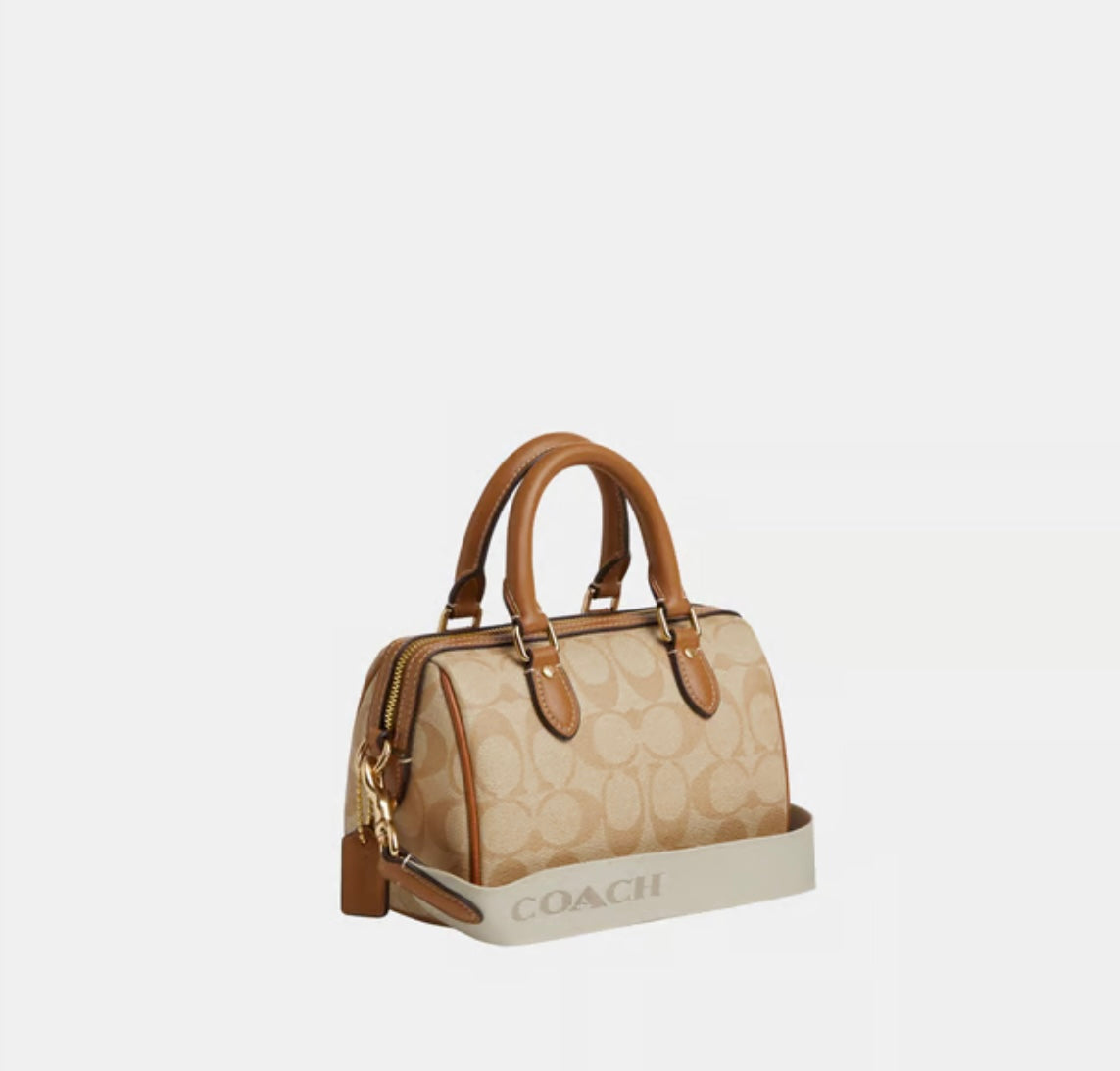 Coach Mini Rowan Crossbody in Signature Canvas with Stripe