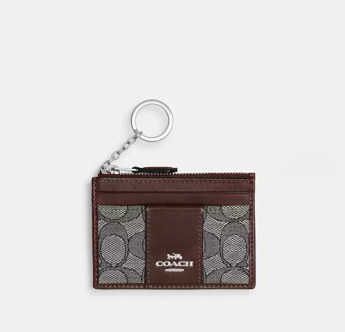 Coach Mini Skinny ID Case in Signature Jacquard