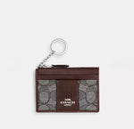 Coach Mini Skinny ID Case in Signature Jacquard