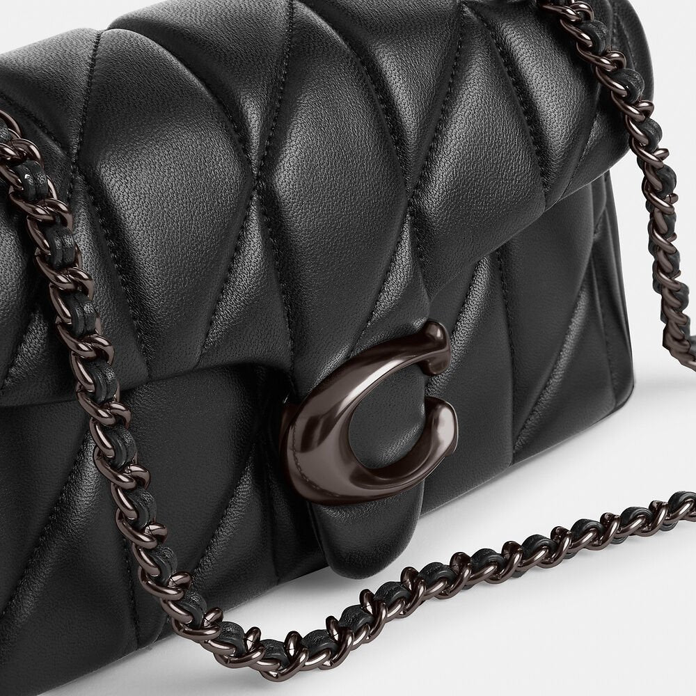 Tabby Shoulder Bag 20 With Quilting leather Black Dark - Image 5