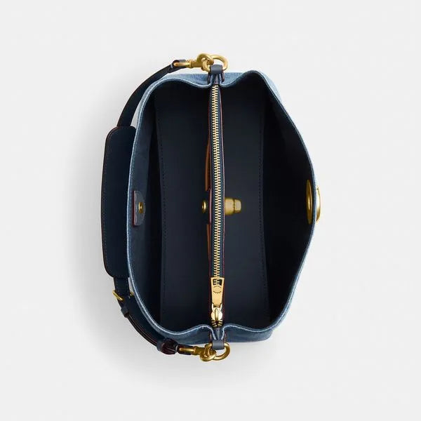 Coach Willow Shoulder Bag in Denim - Image 4