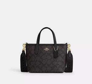 Coach City Mini Tote Bag In Signature Canvas - original Coach - Dazz
