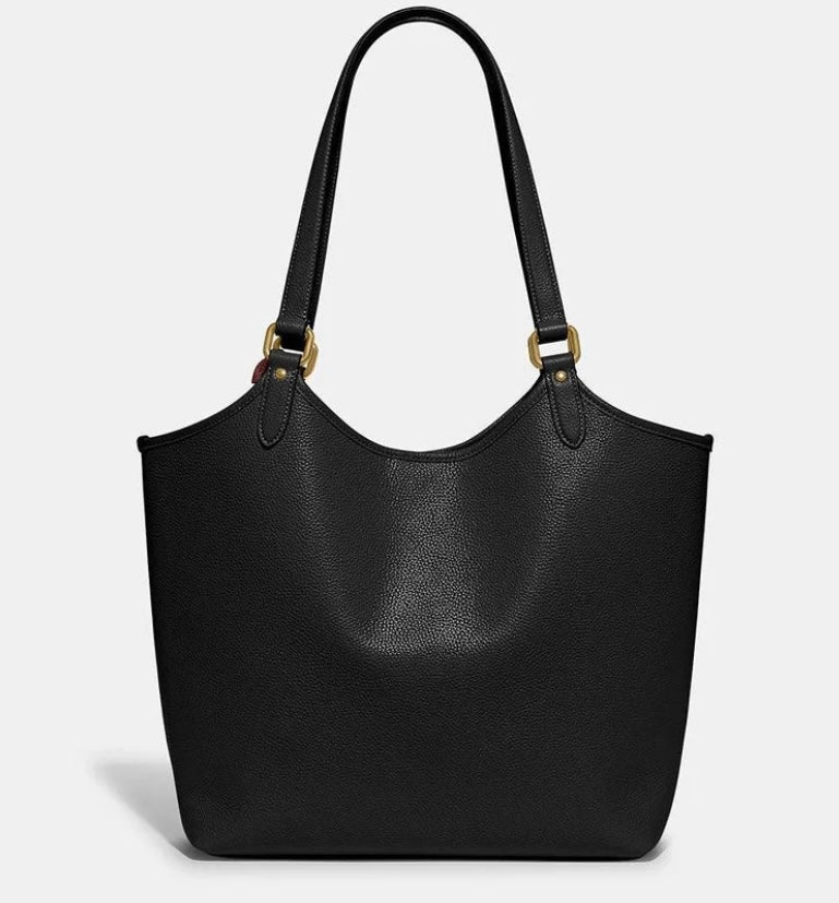 Coach Day Tote Bag Leather Black