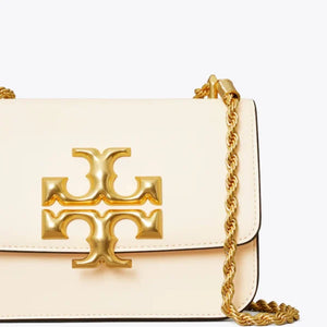 TORY BURCH SMALL ELEANOR LEATHER BAG New Cream - Image 3