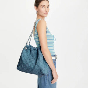 Tory Burch Fleming Hobo Denim - Image 6