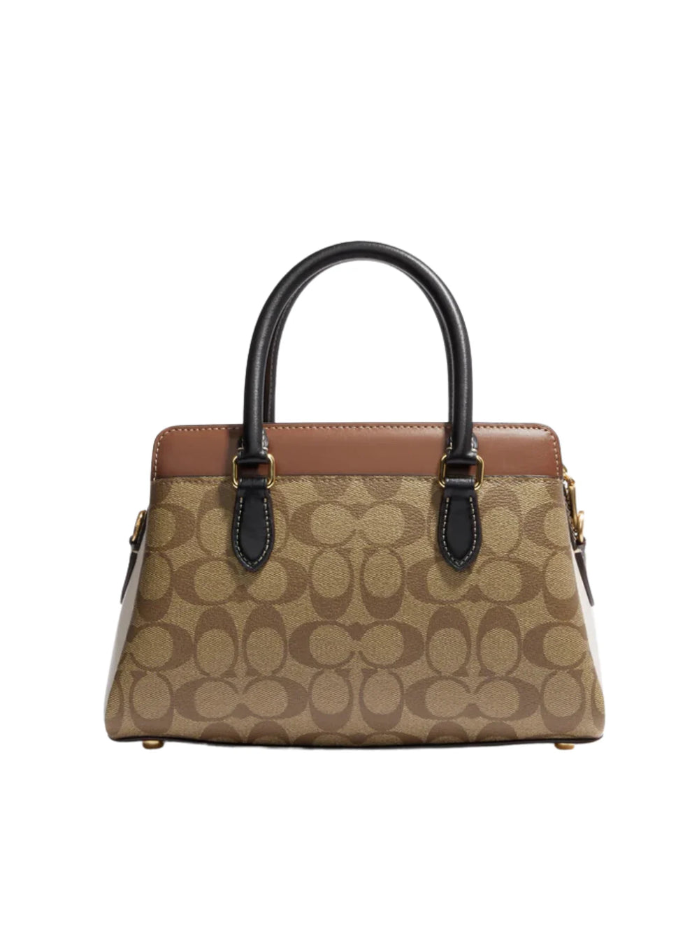 Signature Mini Darcie Carryall Crossbody Bag Khaki Multi - original Coach - Dazz
