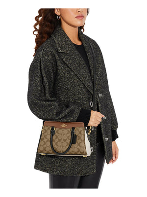 Signature Mini Darcie Carryall Crossbody Bag Khaki Multi - original Coach - Dazz