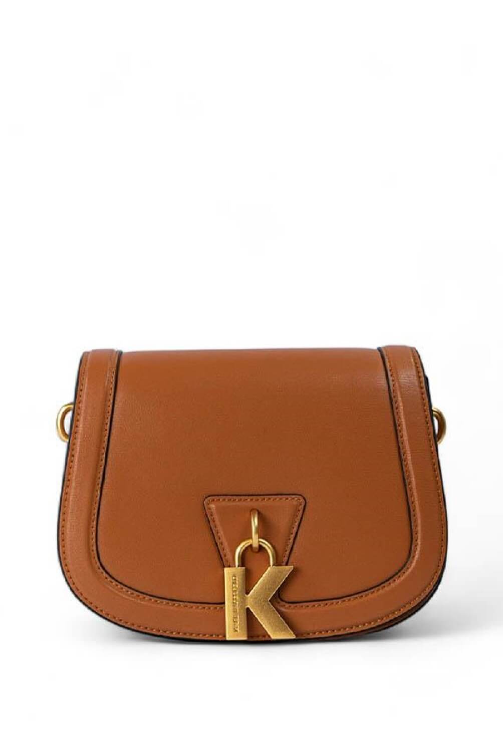 Karl Lagerfeld Brown K/Lock Medium Crossbody Bag - original Karl Lagerfeld - Dazz