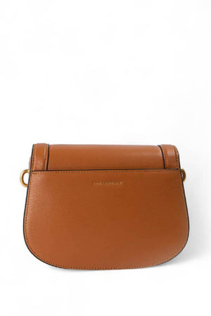Karl Lagerfeld Brown K/Lock Medium Crossbody Bag - original Karl Lagerfeld - Dazz