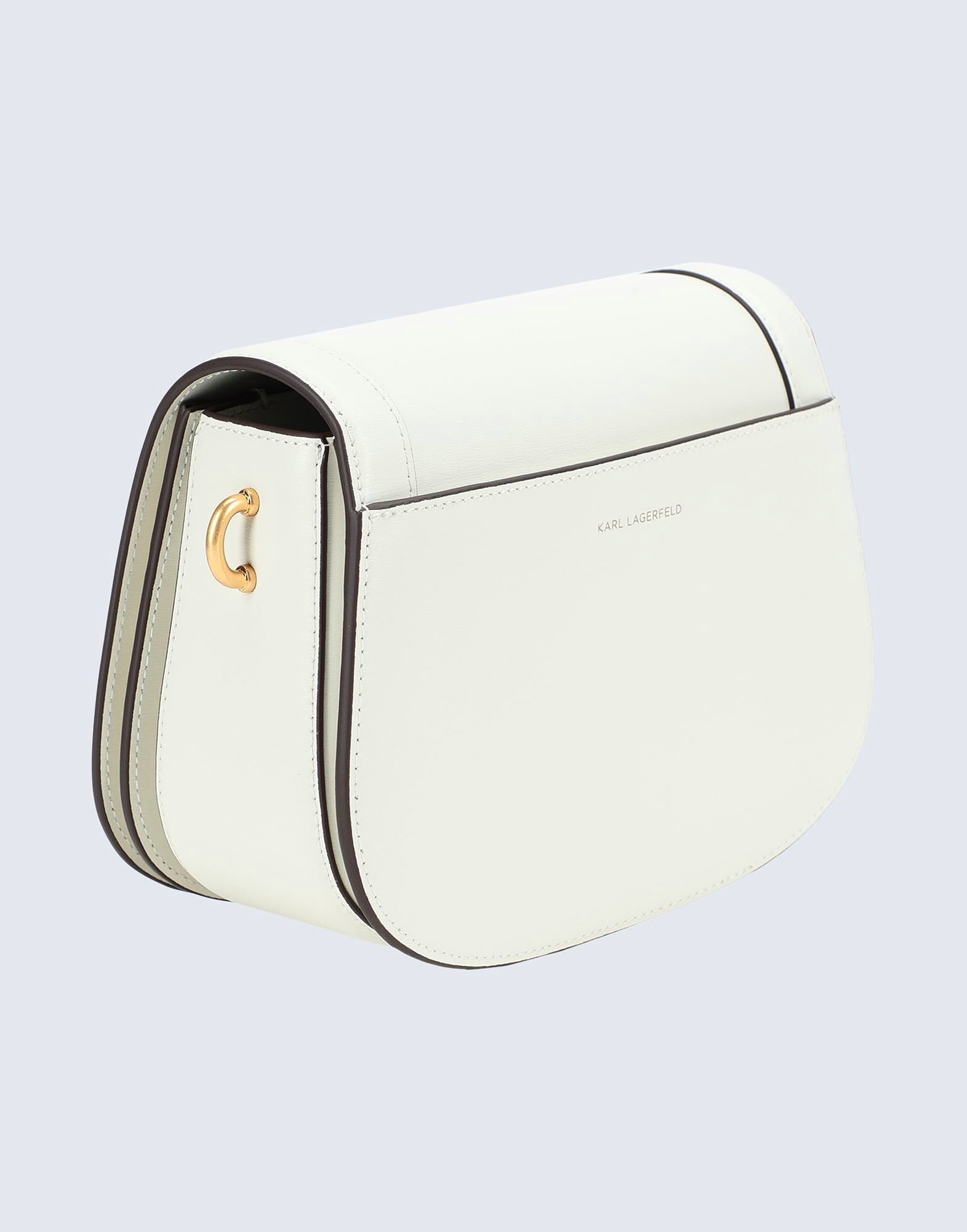 Karl Lagerfeld White K/Lock Medium Crossbody Bag - original Karl Lagerfeld - Dazz