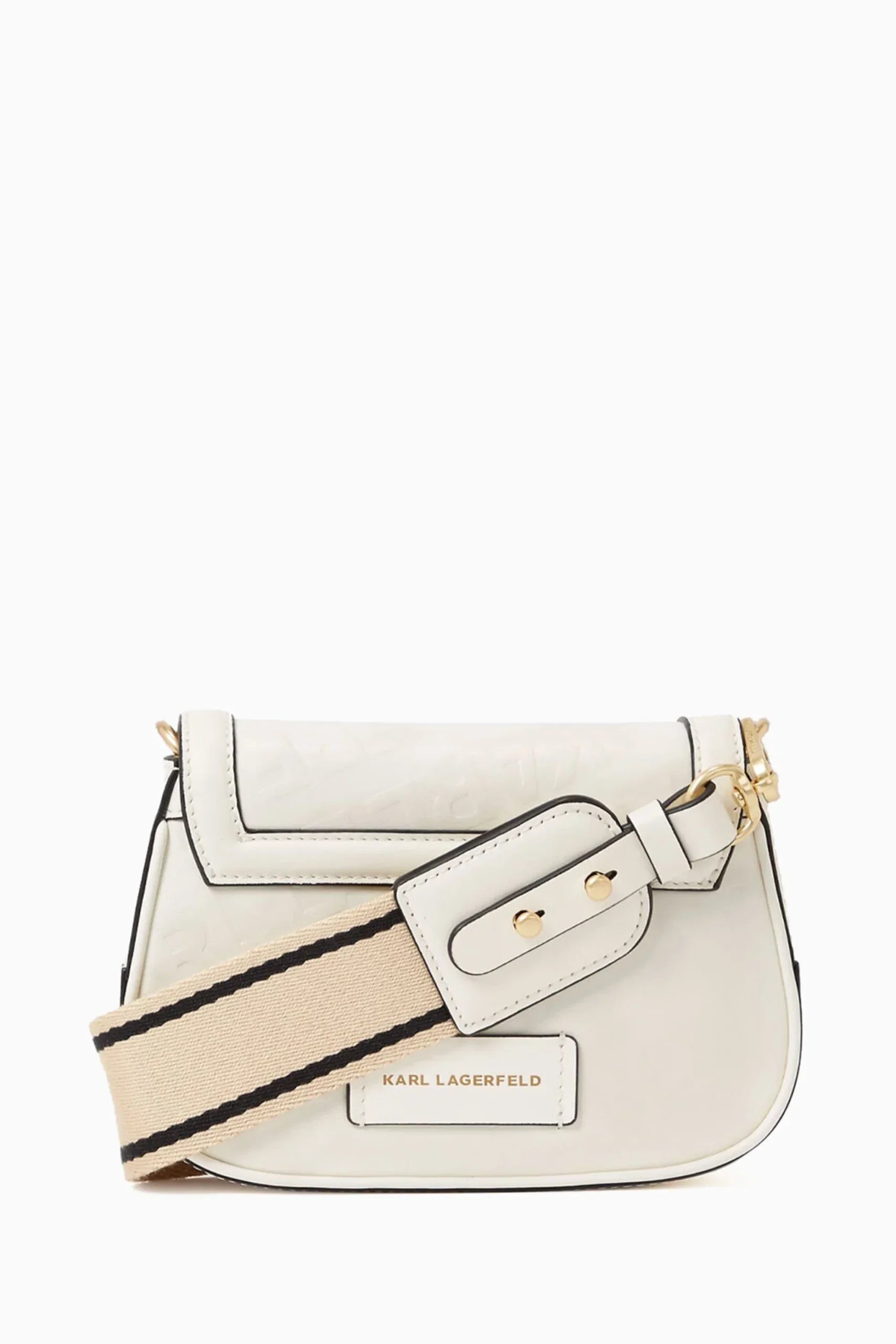 Karl Lagerfeld K/Letters embossed crossbody bag White - original Karl Lagerfeld - Dazz