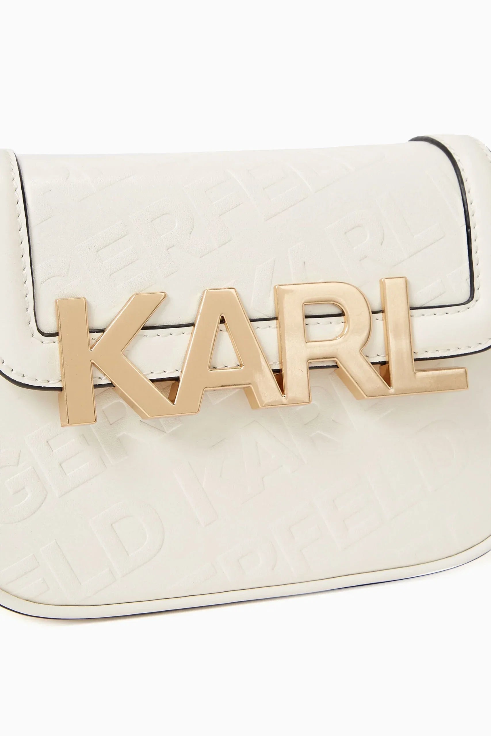 Karl Lagerfeld K/Letters embossed crossbody bag White - original Karl Lagerfeld - Dazz