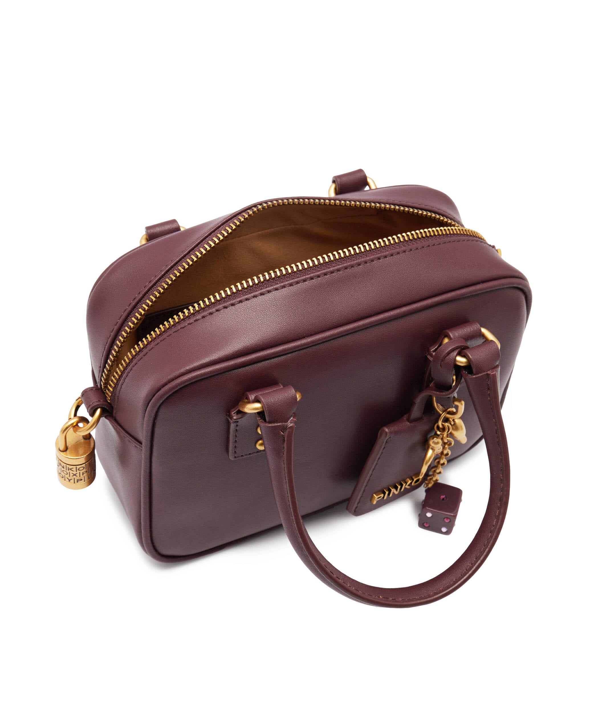 Leather shoulder bag BOWLING