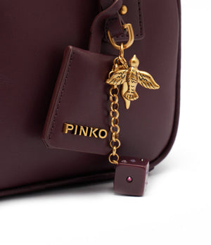 Leather shoulder bag BOWLING