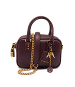 Leather shoulder bag BOWLING