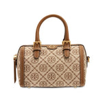 Tory Burch T Monogram Mini Jacquard Barrel Bag Beige - original Tory Burch - Dazz