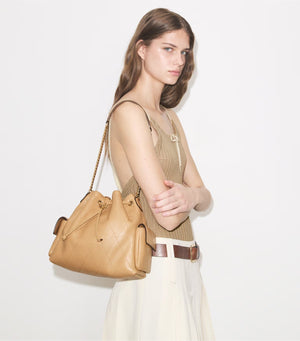 CHARLIE QUILTED DRAWSTRING SHOULDER BAG