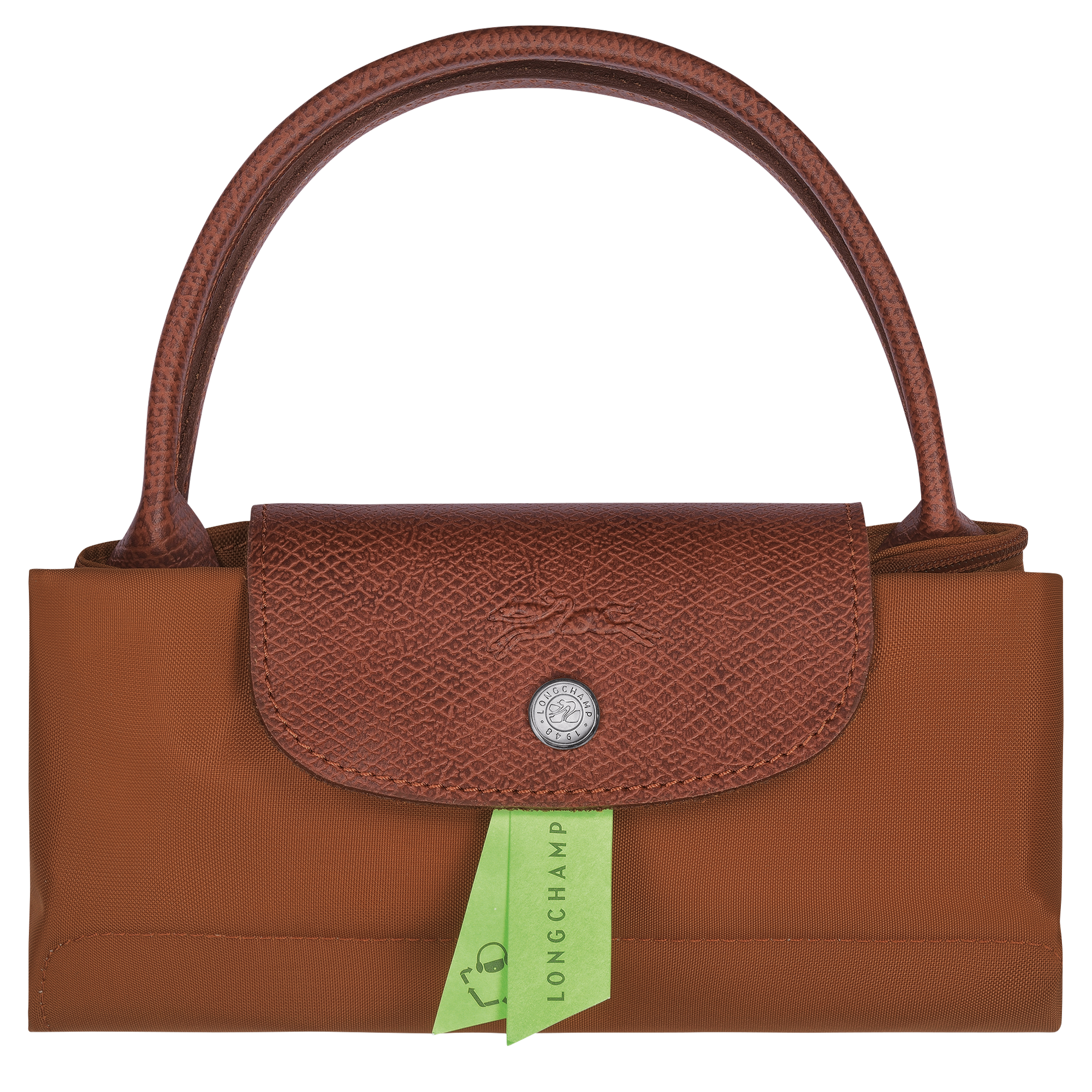 Le Pliage Green S Handbag Cognac - Image 6