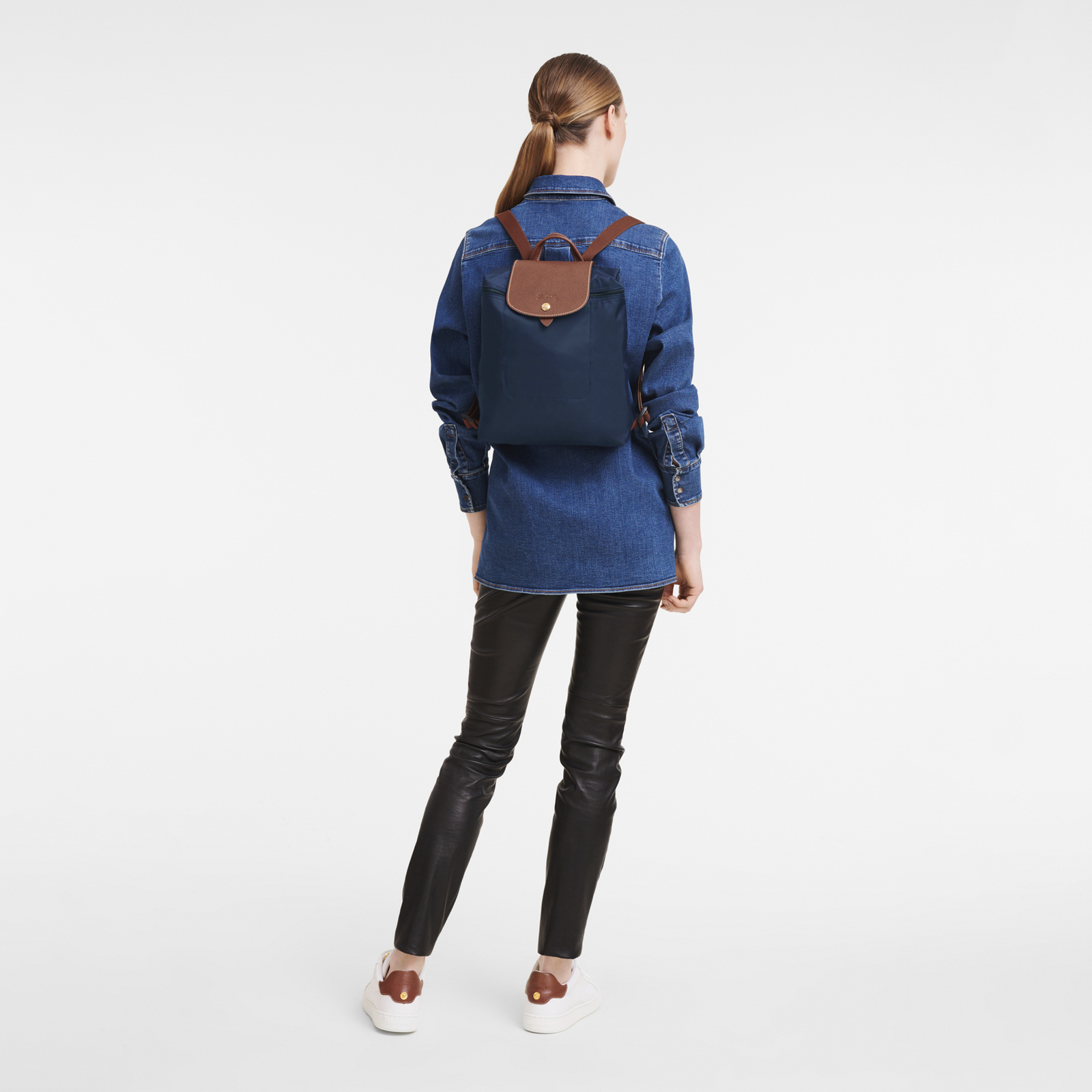 Le Pliage Original M Backpack Navy - Image 2