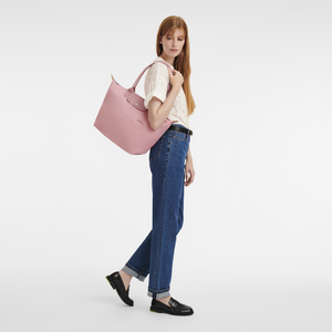 Le Pliage Green L Tote bag Petal Pink - Image 2