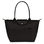 Le Pliage Green M Tote bag Black