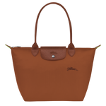 Le Pliage Green M Tote bag Cognac