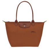 Le Pliage Green M Tote bag Cognac