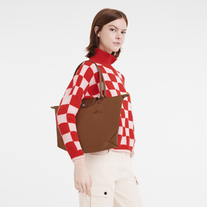 Le Pliage Green M Tote bag Cognac - Image 2