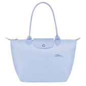 Le Pliage Green M Tote bag Sky Blue