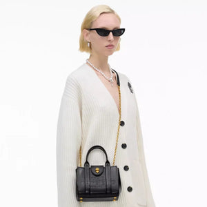 The Marc Jacobs Turnlock Crossbody Tote Bag Black - Image 2