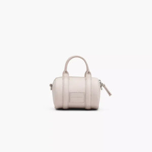The Marc Jacobs Leather Nano Duffle Crossbody Cotton/Silver - Image 3