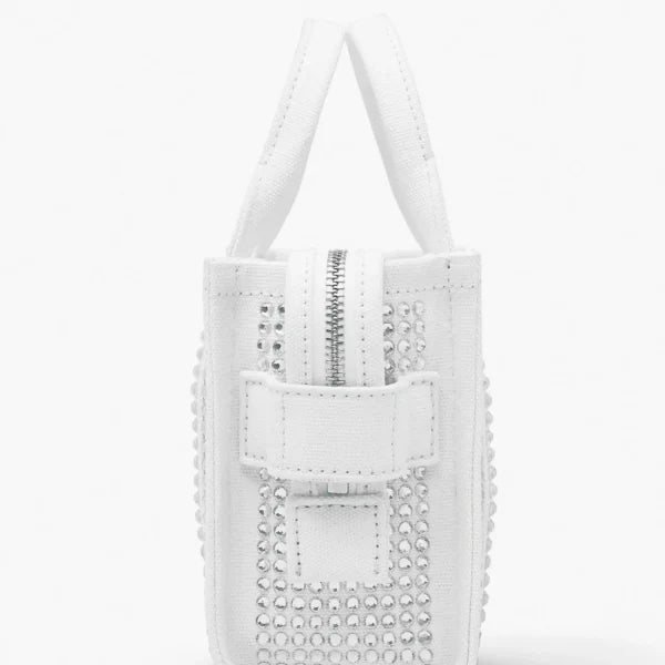 Marc Jacobs The Crystal Canvas Crossbody Tote Bag white crystal - Image 5