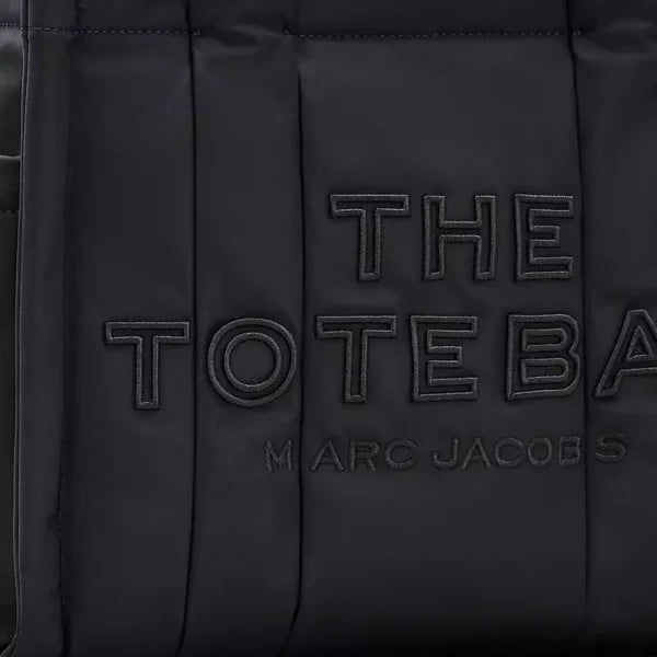 MARC JACOBS The Puffy Nylon Medium Tote Bag - Black - Image 6