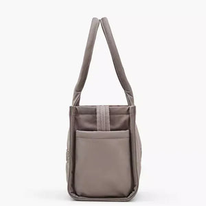 MARC JACOBS The Puffy Nylon Medium Tote Bag - Cement - Image 2