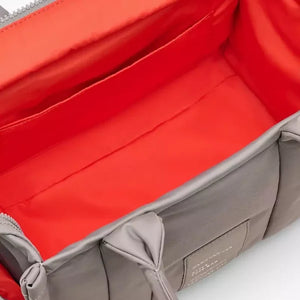 MARC JACOBS The Puffy Nylon Medium Tote Bag - Cement - Image 4