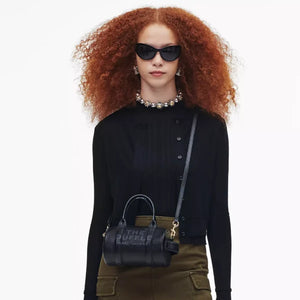 The Marc Jacobs Leather Mini Duffle Bag Black - Image 2