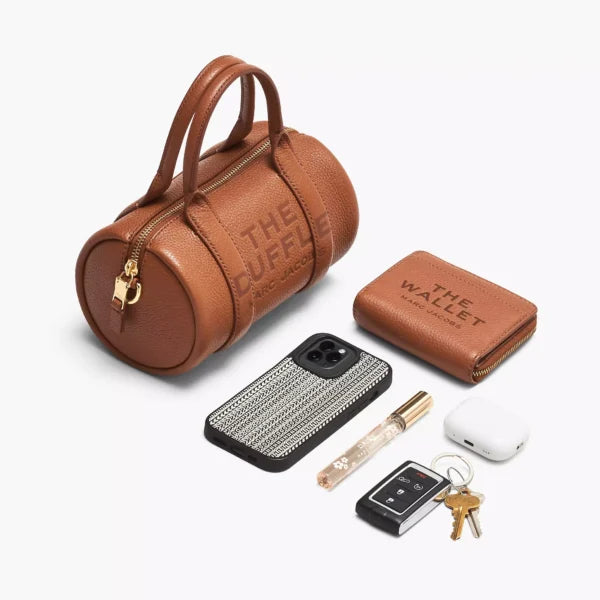 The Marc Jacobs Leather Mini Duffle Bag Cotton/Silver - Image 7