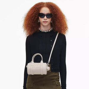 The Marc Jacobs Leather Mini Duffle Bag Cotton/Silver - Image 2
