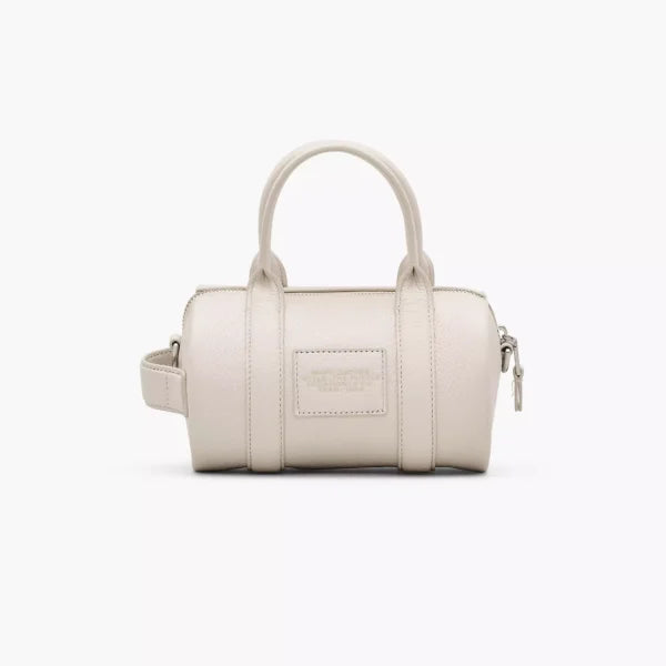 The Marc Jacobs Leather Mini Duffle Bag Cotton/Silver - Image 3