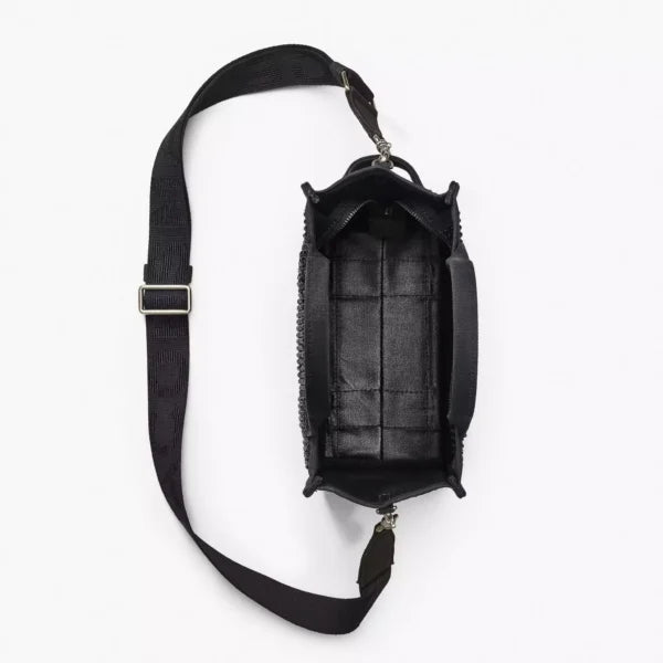 Marc Jacobs The Crystal Canvas Small Tote Bag black crystal - Image 7