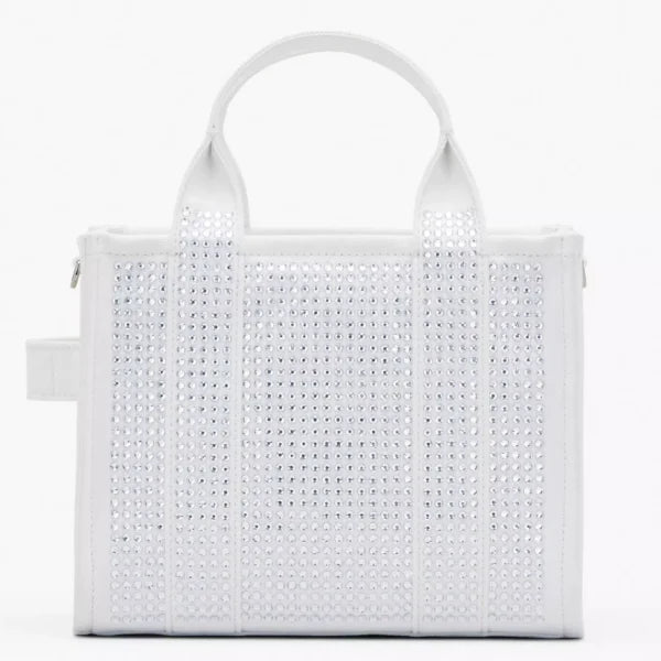 Marc Jacobs The Crystal Canvas Small Tote Bag white crystal - Image 3