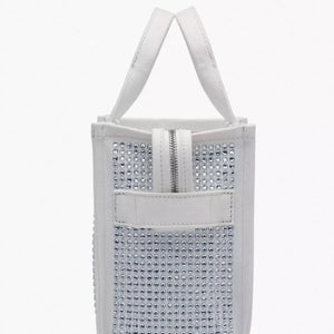Marc Jacobs The Crystal Canvas Small Tote Bag white crystal - Image 5
